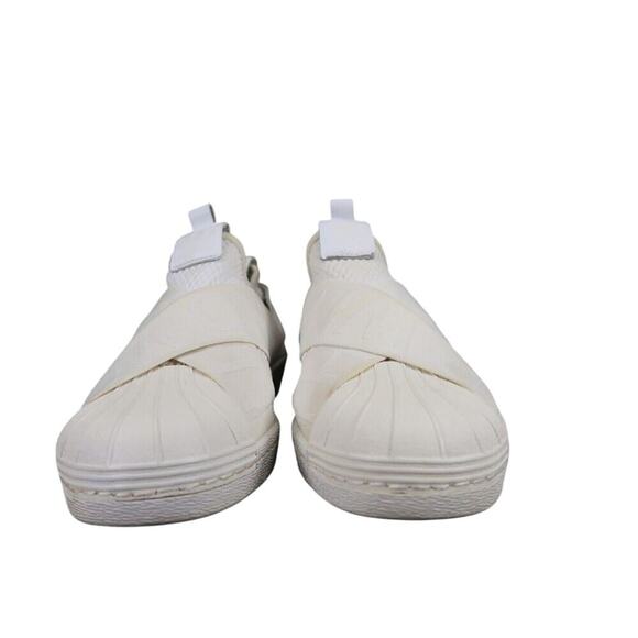 Adidas Shoes Womens 9 Sneakers Casual Superstar Slip On Comfort White Lifestyle - Picture 3 of 13